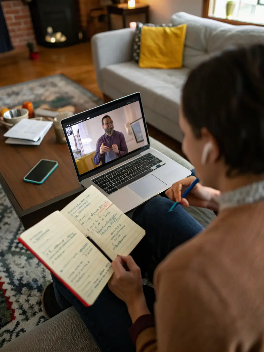 A professional coach discussing strategy with a client in a modern office setting, with charts and plans on the table, representing ThriveBrit's Business Strategy Development service.