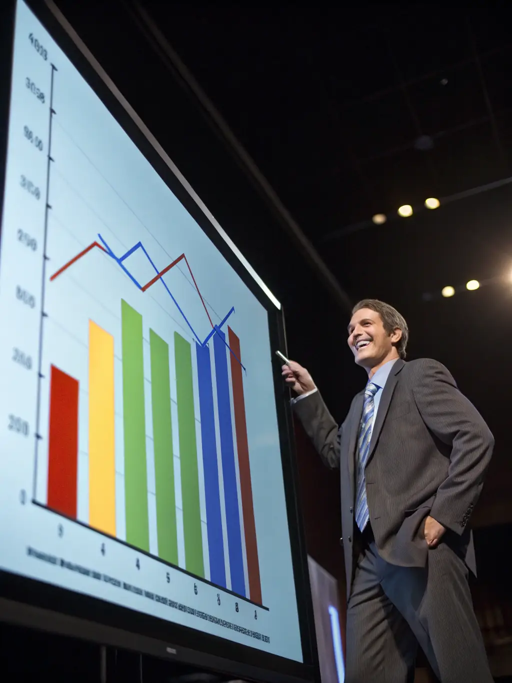 A graph showing upward business growth, representing the proven results ThriveBrit delivers for its clients.